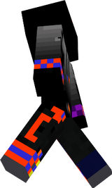 Enderman rouge et bleu