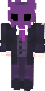 purple w mask