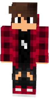 Skin Minecraft red shirt boy 