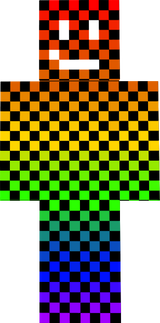 Rainbow check with face
