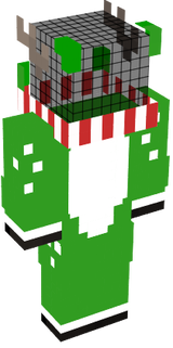 green reinder outfit