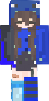 blue skin minecra