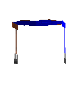 blue saddle
