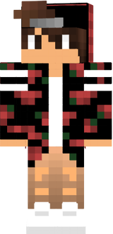 Skin Minecraft Red Adidas Boy 