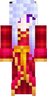 Ender Hybrid Kitsune Girl In Red And Gold Kimono V4