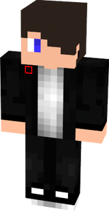 Black Jacket, Blue eyes. long hair, emo hair, brown hair,