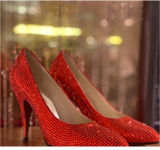 Norma jean red heels from gentleman prefer blondes 1953
