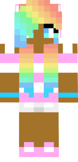 pretty rainbow girl