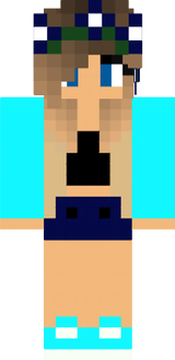 Edited blue cute girl skin