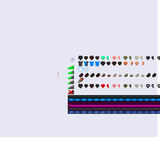 blue hearts and armour icons
