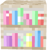 pastel book shelf