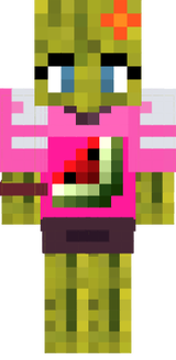 Melon girl with melon t-shirt :3