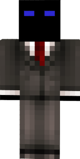 blue ender in a sute