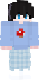 GreyWithBlueMushroomSweater