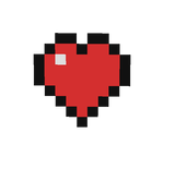 Red dye to heart