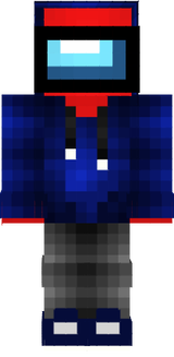 among us red blue hoodie skin