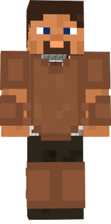 Steve in leather armor
