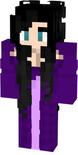 Jinx purple and lilac dress loose hair