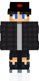 black with black hat