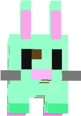 Mint chocolate chip ice cream bunny
