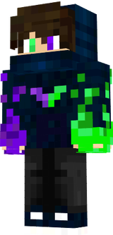 Flamme mauve et vert V2