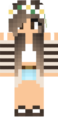 Preview of texture: Skins minecraft beautiful summer girl 