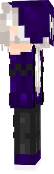 EmoPukachi Emo Purple Girl White Hair