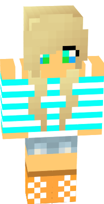 Preview of texture: blue cutie girl skin