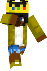 Girl Jay With yellow Jacket and Full Colorfull Crown
