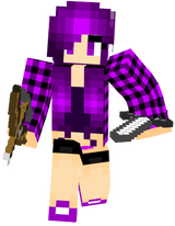 purple wolf girl