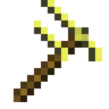 gold pickaxe