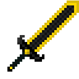 Black gold sword