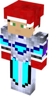 Blue Knight Santa Hat