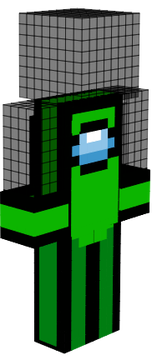 Among us verde skin