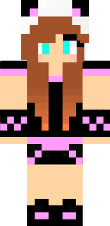 Pink and black scene girl <3