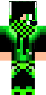 Green cool creeper boy