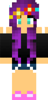 Cute Purple Hair Girl- FeistyGiraffe