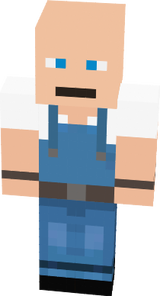 Bald farmer without beard