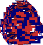 Blue and Red Egg