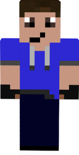  blue hoodie with thumbless gloves steve