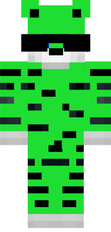 skin de chat vert