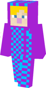 Baby with purple pyjamas