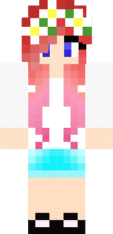 Flower girl skin layout