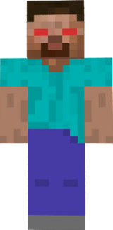 herobrine de olhos vermelhos