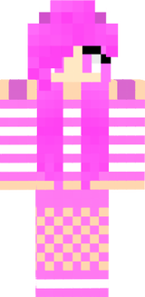 pink fox girl in dress