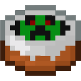 Creeper Cake (cave background)