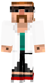 TorqueDawg wearing lab coat