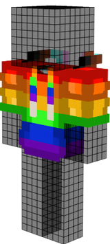 Progress Pride Cape Hoodie Overlay LGBTQ