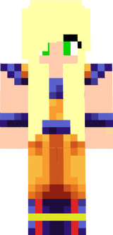 girl saiyan skin
