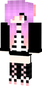 Pastel Goth Girl BY HeartMeMeow (purple to pink hair)
